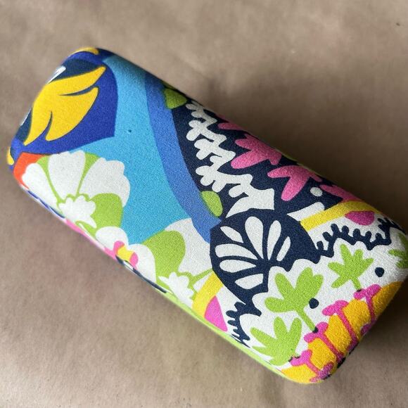 Vera Bradley Paisley Sunglass Case Bold Colorful Classic Fabric - Picture 7 of 8